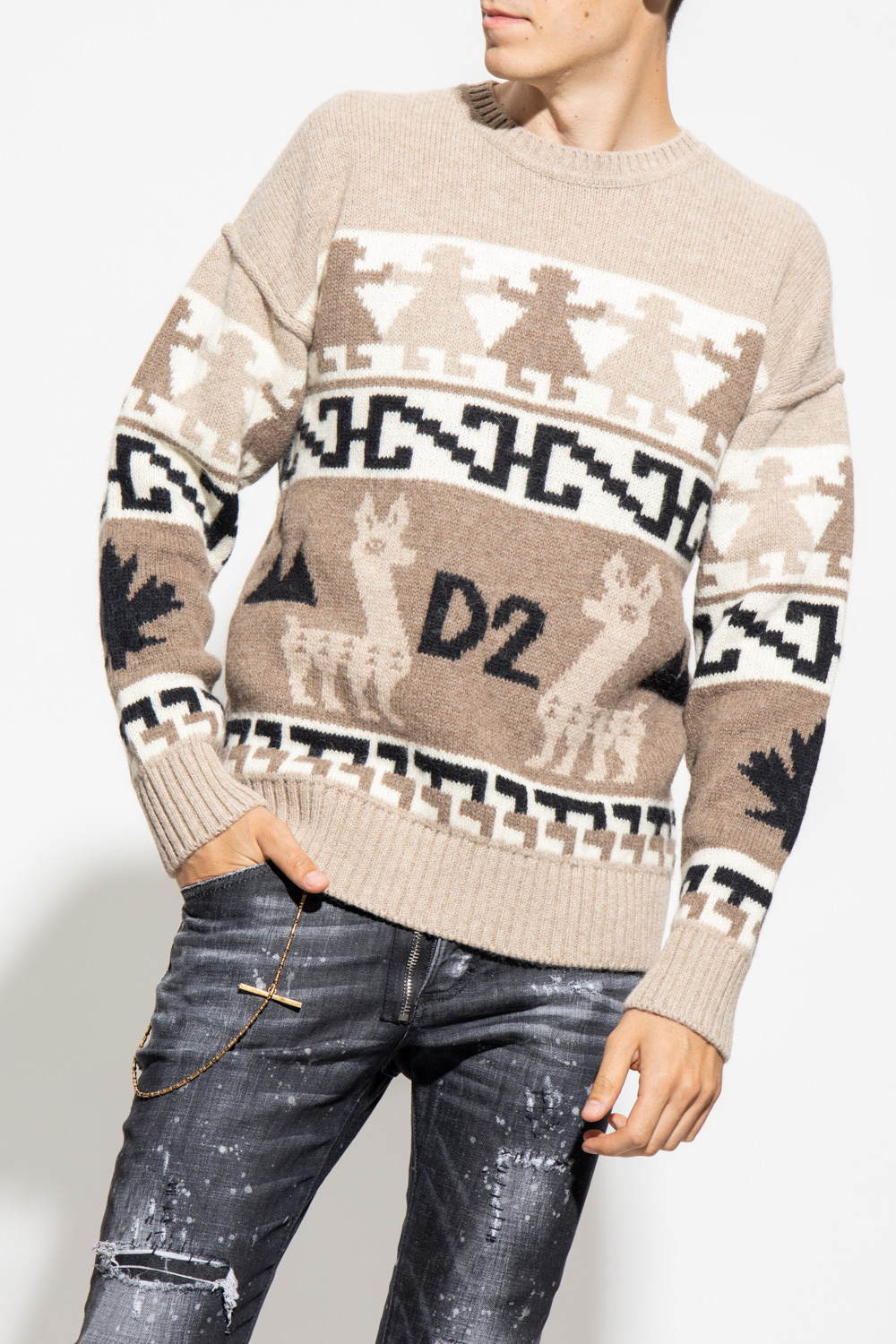 Dsquared2 patch clearance jumper